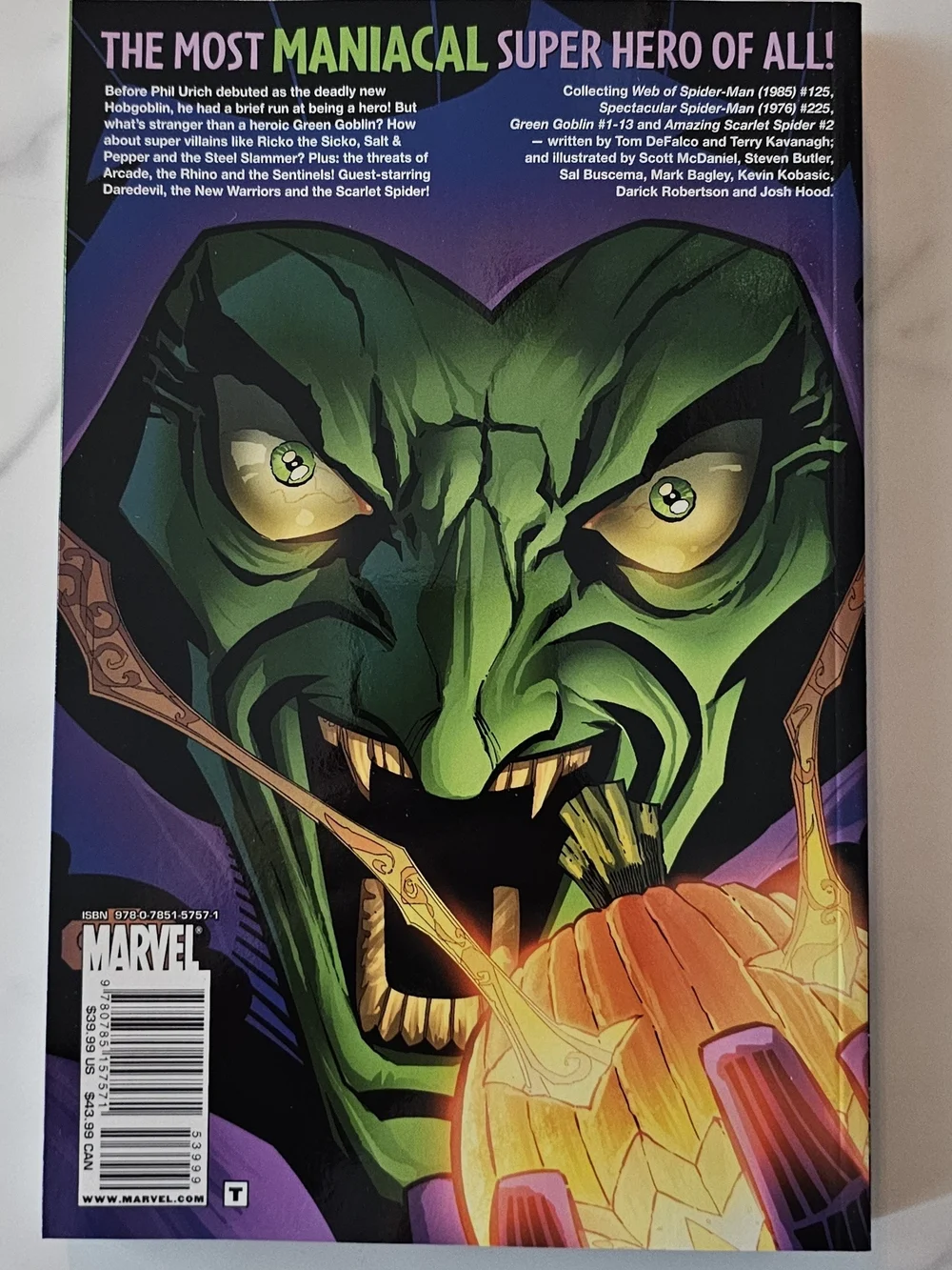 Green Goblin Graphic Novel Paperback